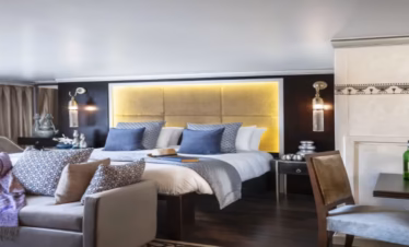 Sanctuary Sun Boat IV Nile Cruise Presidential suite King Size Bed