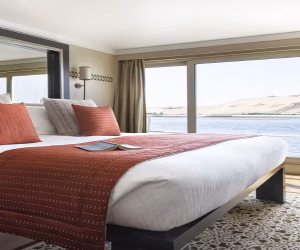 Sanctuary Sun Boat IV Nile Cruise Standard Cabin King Size Bed
