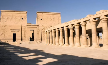 Philae Temple First Pylon and Columnade