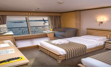 Princess Sarah Nile Cruise Twin Cabin - Egypt Nile Cruise Hub