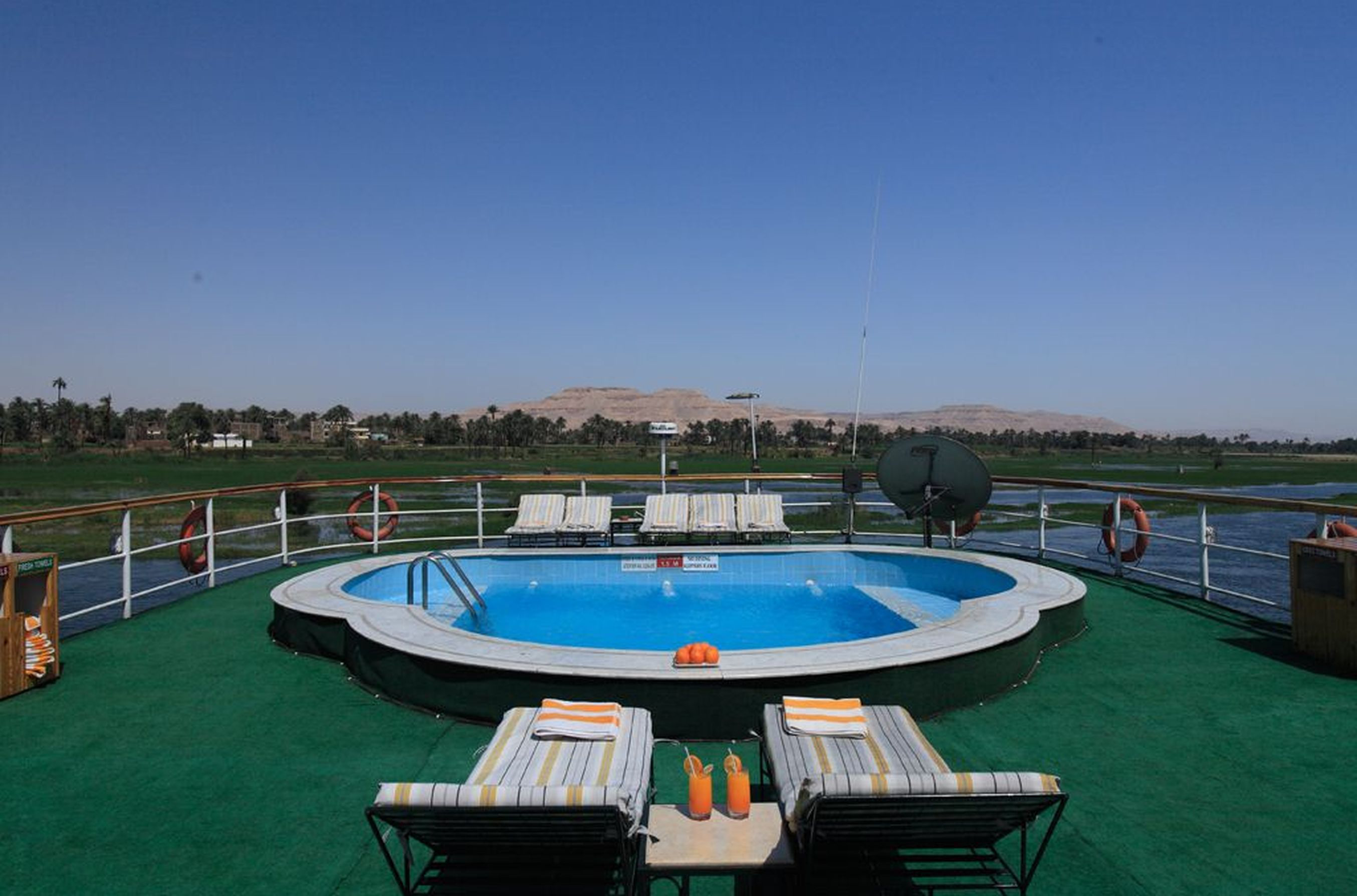 JAZ El Qassida Nile Cruise - Amara Swimming Pool