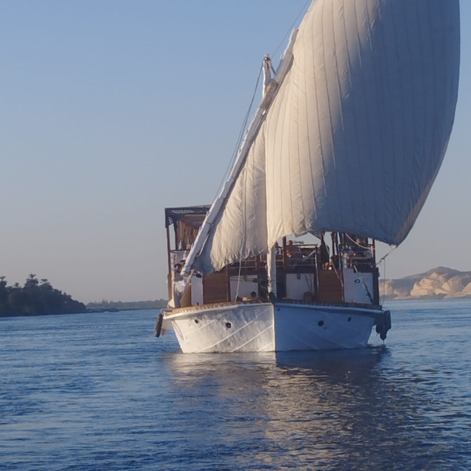 Queen Nefer Dahabiya Nile Cruise Sailing