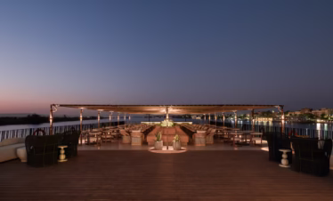 Soleil Nile Cruise Sundeck from Luxor