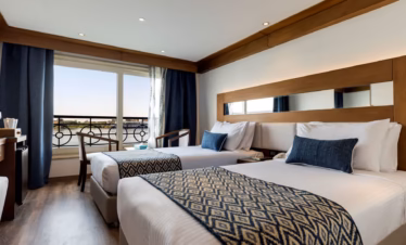 MS Terramar Nile Cruise Twin Bed Suite