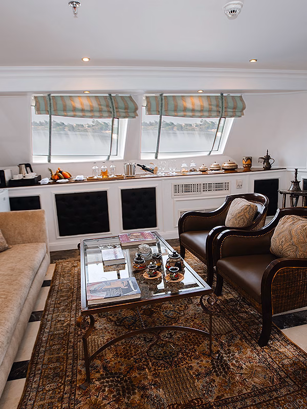MS Tosca Nile Cruise Royal Suite Living Room