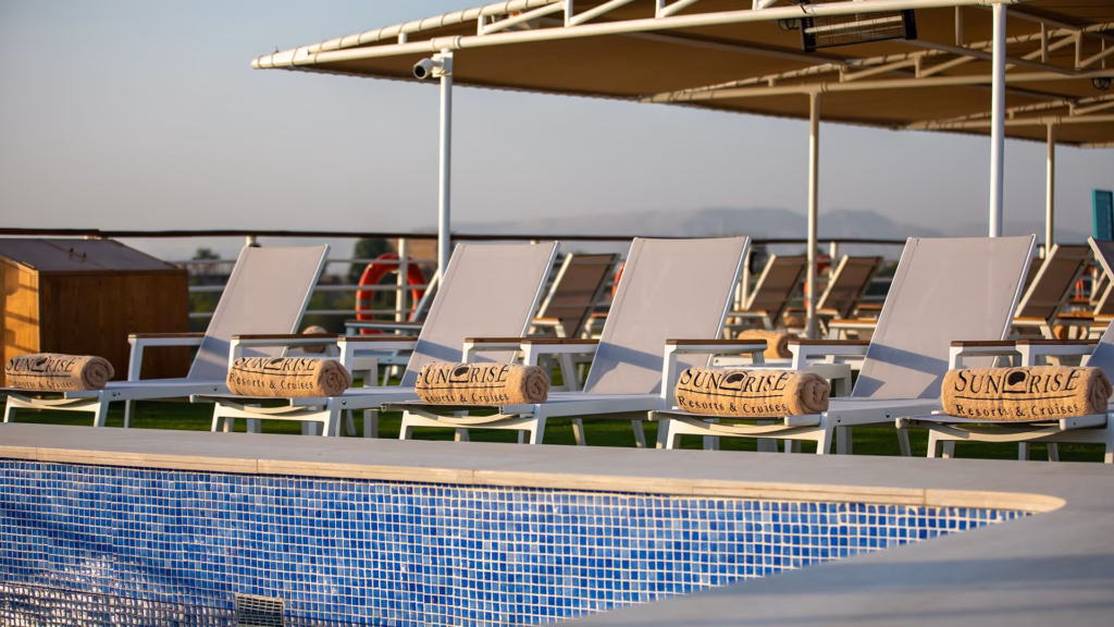 Nile Saray Nile Cruise Sundeck with Pool View