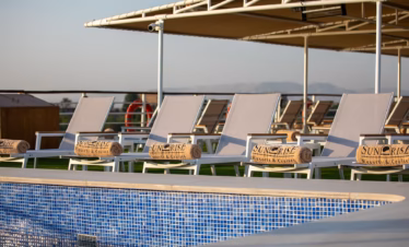 Nile Saray Nile Cruise Sundeck with Pool View
