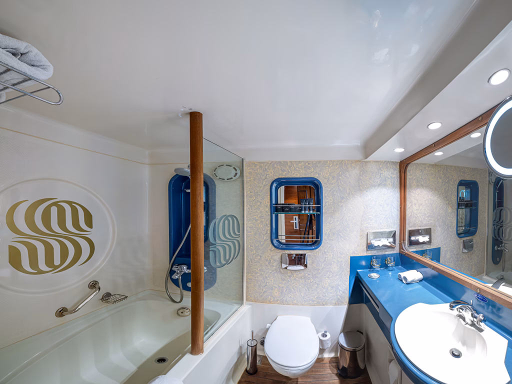 Sonesta Moon Goddess Nile Cruise Cabin Bathroom