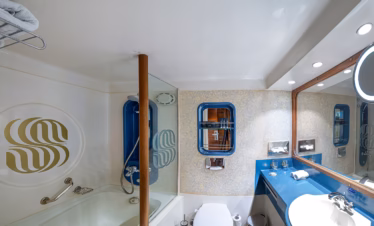 Sonesta Moon Goddess Nile Cruise Cabin Bathroom