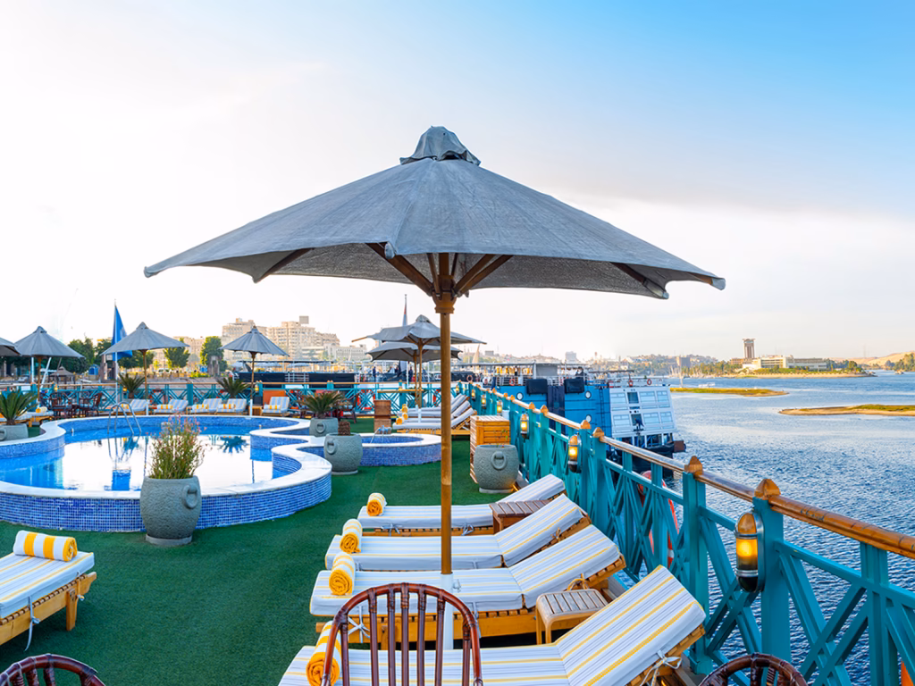Sonesta Moon Goddess Nile Cruise Sundeck and Swimming Pool