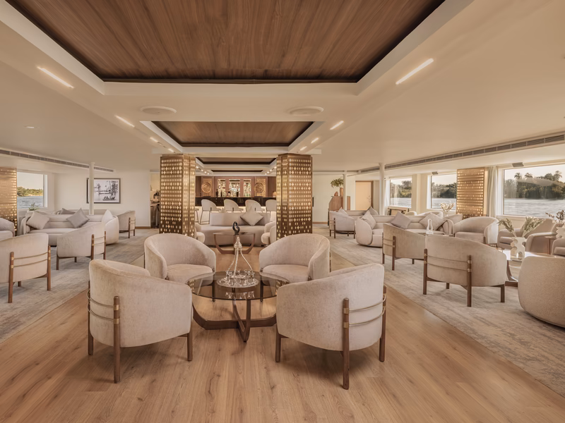 Sonesta Star Goddess Nile Cruise Lounge Bar