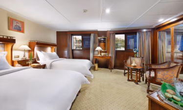 Steam Ship Karim Nile Cruise Twin Bed