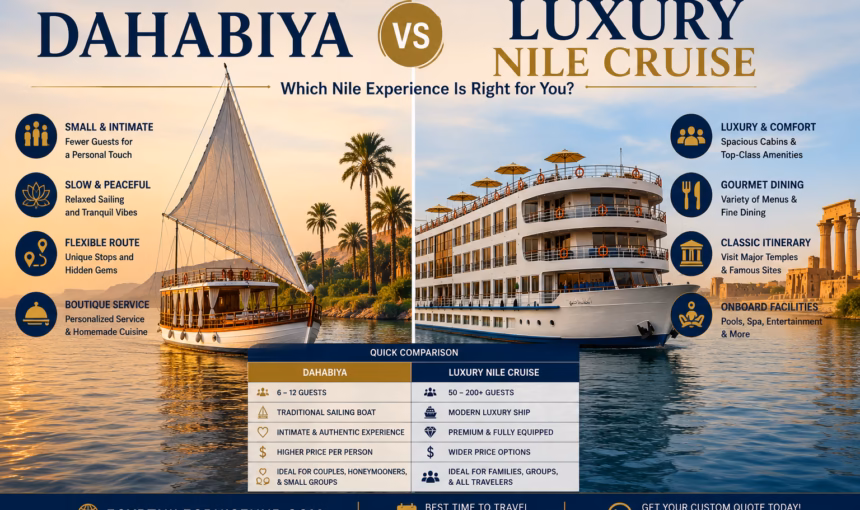 Dahabiya vs Luxury Nile Cruise: Which Is Better?