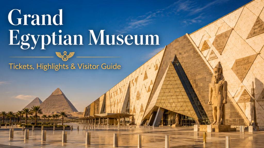 Grand Egyptian Museum in Giza near the Pyramids of Egypt