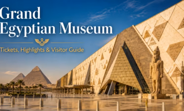 Grand Egyptian Museum in Giza near the Pyramids of Egypt