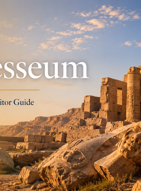 The Ramesseum temple ruins of Ramses II on the West Bank of Luxor
