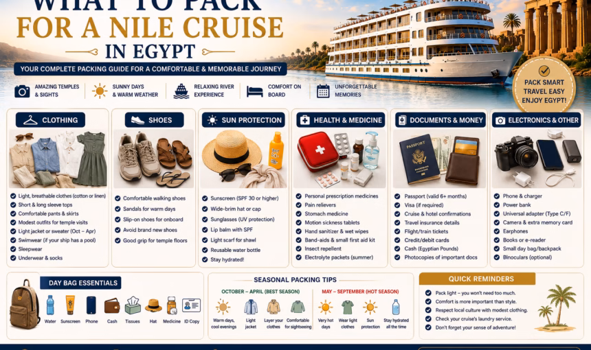What to Pack for a Nile Cruise in Egypt